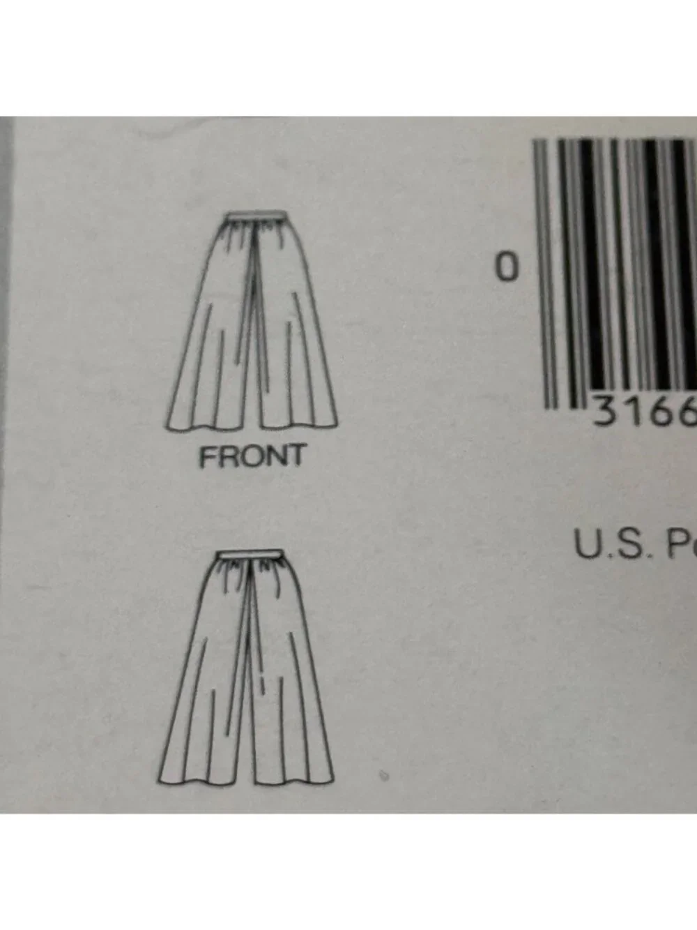 Butterick Sewing Pattern 5091 Top Culottes 1980s Outfit Vintage Casual 8-16 UC